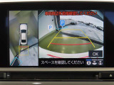 バックガイドモニターは、ハンドルを回すとガイド線が動きます。
