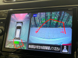 【アラウンドビューモニター】専用のカメラにより、上から見下ろしたような視点で360度クルマの周囲を確認することができます☆死角部分も確認しやすく、狭い場所での切り返しや駐車もスムーズに行えます。