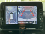 上から車を見下ろしたような画面が駐車をサポート、運転が苦手な方でも安心してお使い頂けます!!