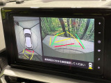 【パノラミックビューモニター】専用のカメラにより、上から見下ろしたような視点で360度クルマの周囲を確認することができます☆死角部分も確認しやすく、狭い場所での切り返しや駐車もスムーズに行えます。