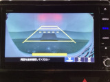 バックでの車庫入れも安心です! リアカメラが付いているバックモニター付のナビを装備しております。操作線もついており距離感も画面から確認できます。