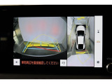 車両を上から見たような映像表示するパノラミックビューモニター付き!
