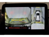 車両を上から見たような映像表示するパノラミックビューモニター付き!