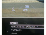 速度情報などを前方視界内で確認できる表示装備です。