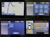 ナビ、メニュー画面、パノラミックビューモニターの画像です。
