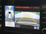 【パノラミックビューモニター】専用のカメラにより、上から見下ろしたような視点で360度クルマの周囲を確認することができます☆死角部分も確認しやすく、狭い場所での切り返しや駐車もスムーズに行えます。