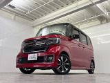 R5年 N-BOXカスタムプレミアムクリスタルレッド・パールが入庫しました。純正メモリーナビ・バックカメラ・Bluetooth対応・USB接続