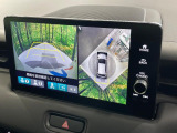 【マルチビューカメラシステム】専用のカメラにより、上から見下ろしたような視点で360度クルマの周囲を確認することができます☆死角部分も確認しやすく、狭い場所での切り返しや駐車もスムーズに行えます。