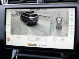 【3Dサラウンドカメラ】周囲の安全確認をアシストする機能です。3D車外ビュー、360&deg;オーバーヘッドビューを 利用して、狭いスペースでも安心、スムーズに運転操作ができます。