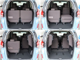 重い荷物も、楽に積み降ろし。ワイドな開口幅と低床設計により、大開口テールゲートを実現。さらに、3列目シートを左右にはね上げれば、広大な荷室が出現します。