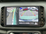 左サイドカメラはこのように映りますので、幅寄せ等にご使用していただくと便利です。