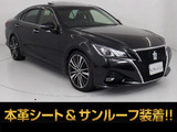 ★トヨタ クラウンHV 2.5アスリートG 後期型★★サンルーフ★黒本革★エアシート★★シートヒーター★20AW★BSM★SDナビ★★オートクルーズ★LEDヘッドライト★★イージークローザー★Blu-ray再生★