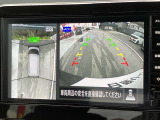 アラウンドビューモニター装備!空から見ているような映像によって不慣れな場所での車庫入れや縦列駐車はもちろん、狭い道でのすれ違いも安心♪