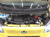 自慢のエンジンはパワードbyHONDAです。精度とバランスにこだわって、低回転からスムースなパワーを発揮します。