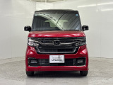 R5年 N-BOXカスタムプレミアムクリスタルレッド・パールが入庫しました。純正メモリーナビ・バックカメラ・Bluetooth対応・USB接続