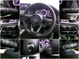 握りやすいステアリング!様々な操作スイッチが配置されオーディオなど運転以外の操作が必要でも運転に集中できます(^^♪