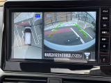 アラウンドビューモニター。上空から見下ろしているような映像で、スムースな駐車をサポートします。
