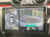 【全方位モニター用カメラ】専用のカメラにより、上から見下ろしたような視点で360度クルマの周囲を確認することができます☆死角部分も確認しやすく、狭い場所での切り返しや駐車もスムーズに行えます。
