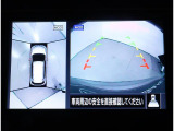 車両の前後左右に搭載されたカメラの映像を合成し、車を上から見下ろしているような映像をミニターに映し出すシステムの改めてビューモニター搭載!
