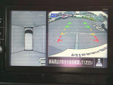 空から見下ろすような視点で、スムーズな駐車と安全確認をサポートする「アラウンドビューモニター」付です。