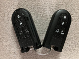 電子カードキーを携帯していれば、ドアハンドルやバックドアのリクエストスイッチを押すだけでドアの施錠・解錠が出来ます♪もちろん 遠隔操作も可能です!盗難防止のイモビライザー機能装備ですよ ☆