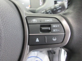 ハンドル右側はクルーズコントロールのスイッチを装備しています。運転中の操作も安心して行えます。