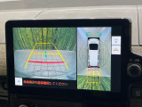 【パノラミックビューモニター】専用のカメラにより、上から見下ろしたような視点で360度クルマの周囲を確認することができます☆死角部分も確認しやすく、狭い場所での切り返しや駐車もスムーズに行えます。