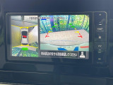 【アラウンドビューモニター】専用のカメラにより、上から見下ろしたような視点で360度クルマの周囲を確認することができます☆死角部分も確認しやすく、狭い場所での切り返しや駐車もスムーズに行えます。