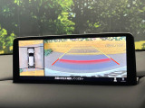 【360&deg;ビューモニター】専用のカメラにより、上から見下ろしたような視点で360度クルマの周囲を確認することができます☆死角部分も確認しやすく、狭い場所での切り返しや駐車もスムーズに行えます。