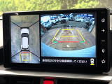 【パノラミックビューモニター】専用のカメラにより、上から見下ろしたような視点で360度クルマの周囲を確認することができます☆死角部分も確認しやすく、狭い場所での切り返しや駐車もスムーズに行えます。