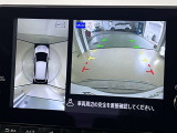 上から丸見えアラウンドビューモニター付きです。