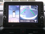 アラウンドビューモニターは自分の車を上空から見ているような画像で駐車場へ止められます♪日産独自のサポートシステムです♪