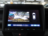 バックカメラの画像です。ガイドラインがスムースな車庫入れをサポートいたします。車庫入れの安心感がアップしますね。