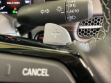 ステアリングホイール・後ろの減速セレクターは、左右に取り付けられた2つのパドルスイッチで減速の強さを調整。 左側の「-」を操作すると減速を強く、右側の「+」を操作すると減速を弱くすることができます。