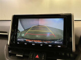 バックギアに入れると、このように後方が映し出されます!最終確認はご自身の目と耳で行ってください!安全第一で!