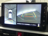 【全周囲モニター】車を上空から見下ろしたような映像をカーナビ画面に映し出し、車庫入れや縦列駐車をサポートしてくれます。