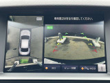 上から見たような画像で車庫入れなどに便利なアラウンドビューモニター