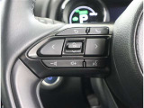 メーター内パネルのコントローラーです。燃費情報などさまざまなデータが見れますよ。