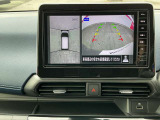 アラウンドビューモニターで車の周辺状況をナビ画面で確認できます☆