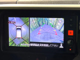 【アラウンドビューモニター】専用のカメラにより、上から見下ろしたような視点で360度クルマの周囲を確認することができます☆死角部分も確認しやすく、狭い場所での切り返しや駐車もスムーズに行えます。