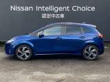 ノートオーラの横からの画像になります。当店は全車 整備・保証付なので安心してご検討頂けます。