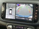 アラウンドビューモニター装備!空から見ているような映像によって不慣れな場所での車庫入れや縦列駐車はもちろん、狭い道でのすれ違いも安心♪
