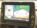 【アラウンドビューモニター】専用のカメラにより、上から見下ろしたような視点で360度クルマの周囲を確認することができます☆死角部分も確認しやすく、狭い場所での切り返しや駐車もスムーズに行えます。