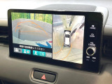 【マルチビューカメラシステム】専用のカメラにより、上から見下ろしたような視点で360度クルマの周囲を確認することができます☆縦列駐車や幅寄せ時に活躍してくれます♪