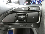 【ステアリングスイッチ】ステアリングから手を伸ばさなくても簡単にオーディオコントロールできますので、安全ですね。