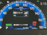 視認性のいいメーターを採用しており、快適なドライブをサポートします。