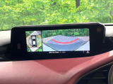 【360&deg;ビューモニター】専用のカメラにより、上から見下ろしたような視点で360度クルマの周囲を確認することができます☆死角部分も確認しやすく、狭い場所での切り返しや駐車もスムーズに行えます。