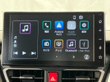 【9インチスマホ連携ディスプレイオーディオ】 対応しているスマホアプリを大画面で使えます!フルセグテレビやラジオの視聴、Bluetooth接続による音楽鑑賞、ハンズフリー通話なども利用可能です。