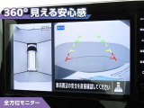 フロントモニター・サイドモニター・バックモニターを使用し、車を上から見たような映像で駐車が出来ます!