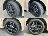 155/65R14 純正アルミホイール装着。タイヤはまだまだ使えます。
